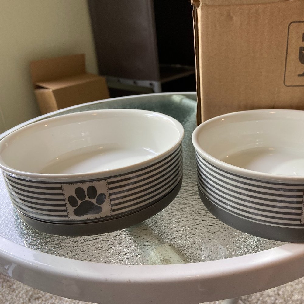 Ceramic Pet Bowl set